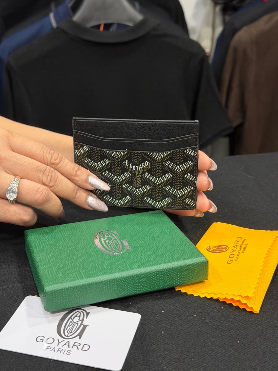 Goyard Card Holder - Black