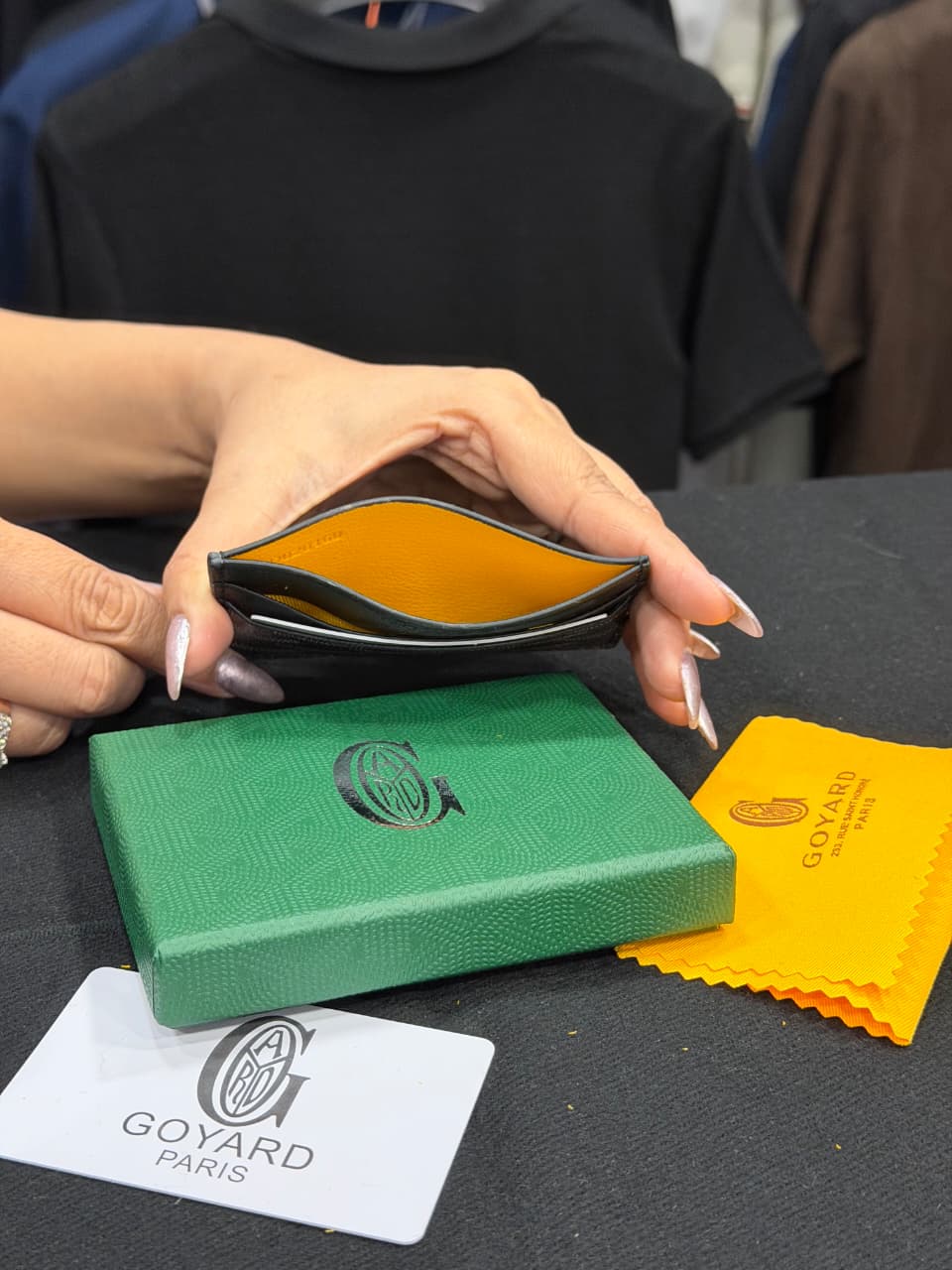Goyard Card Holder - Black
