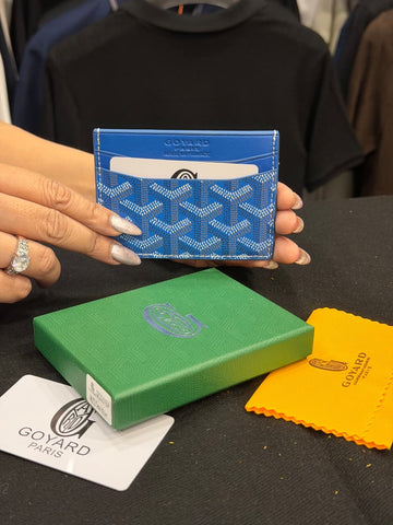 Goyard Card Holder - Sea Blue