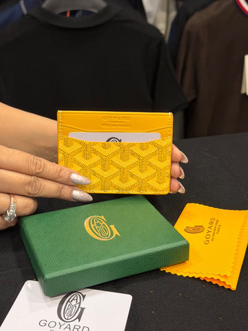 Goyard Card Holder - Yellow