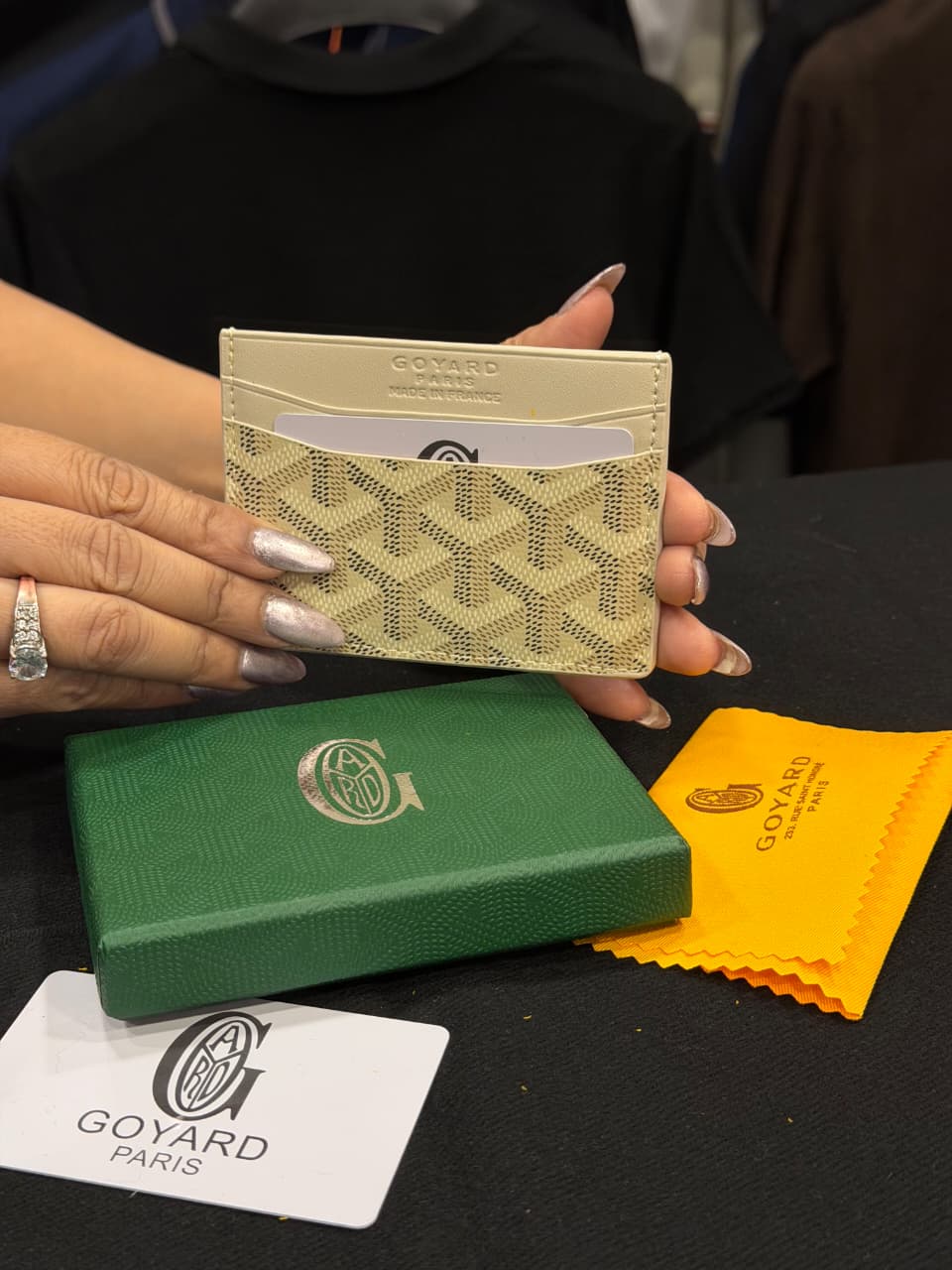Goyard Card Holder - Apricot