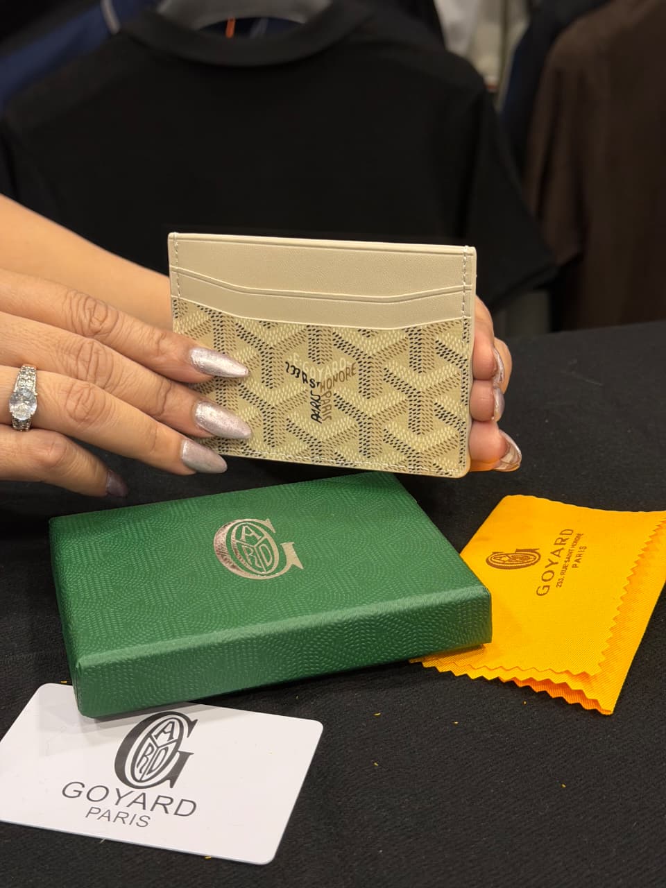 Goyard Card Holder - Apricot