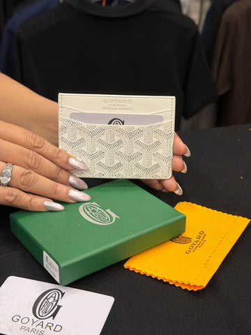 Goyard Card Holder - White
