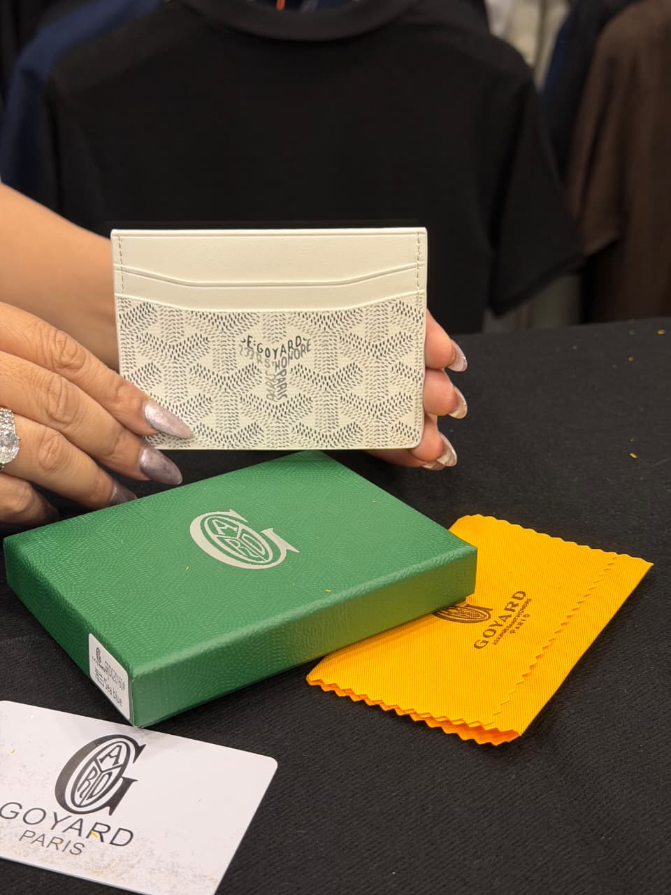 Goyard Card Holder - White