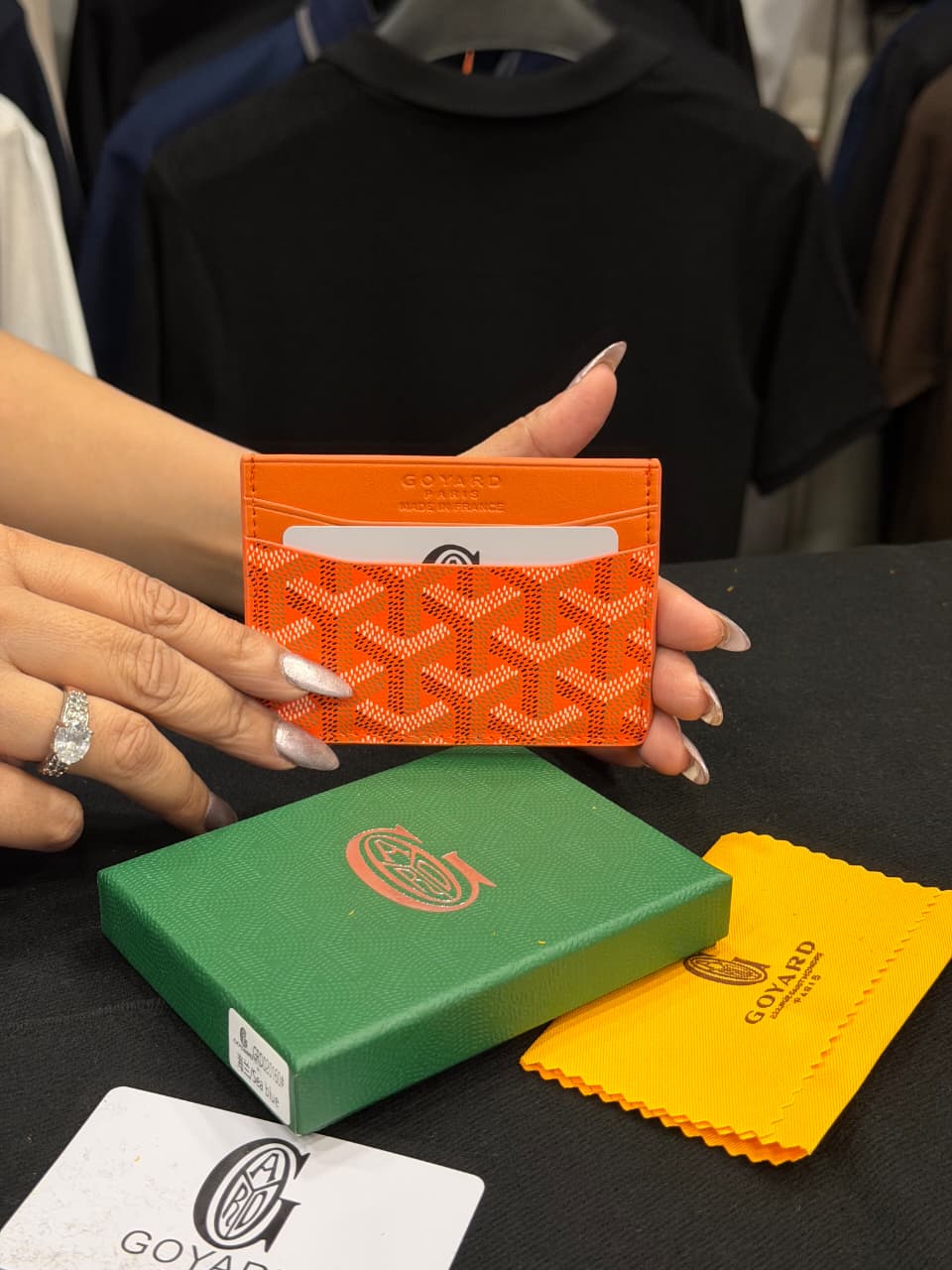 Goyard Card Holder - Orange