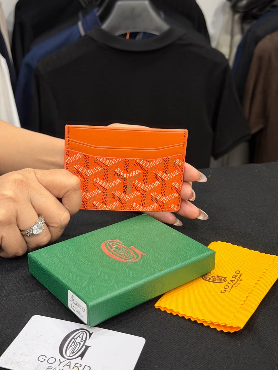 Goyard Card Holder - Orange