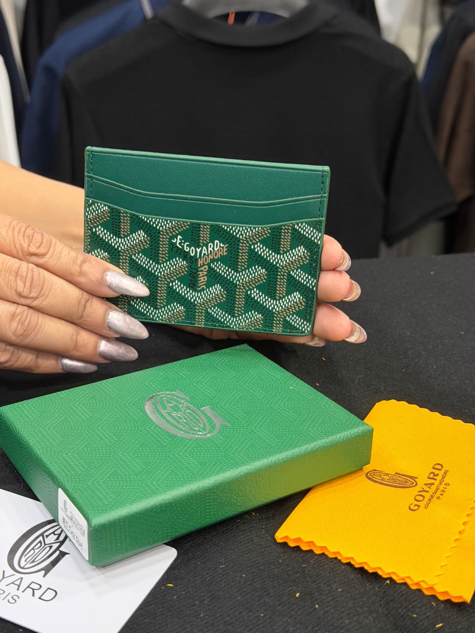 Goyard Card Holder - Green