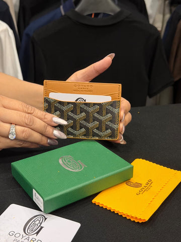 Goyard Card Holder - Earth Yellow
