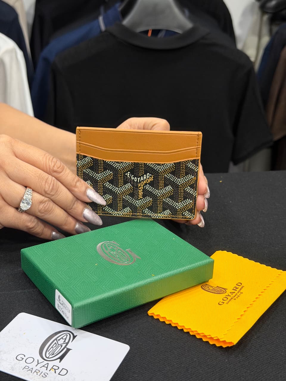 Goyard Card Holder - Earth Yellow