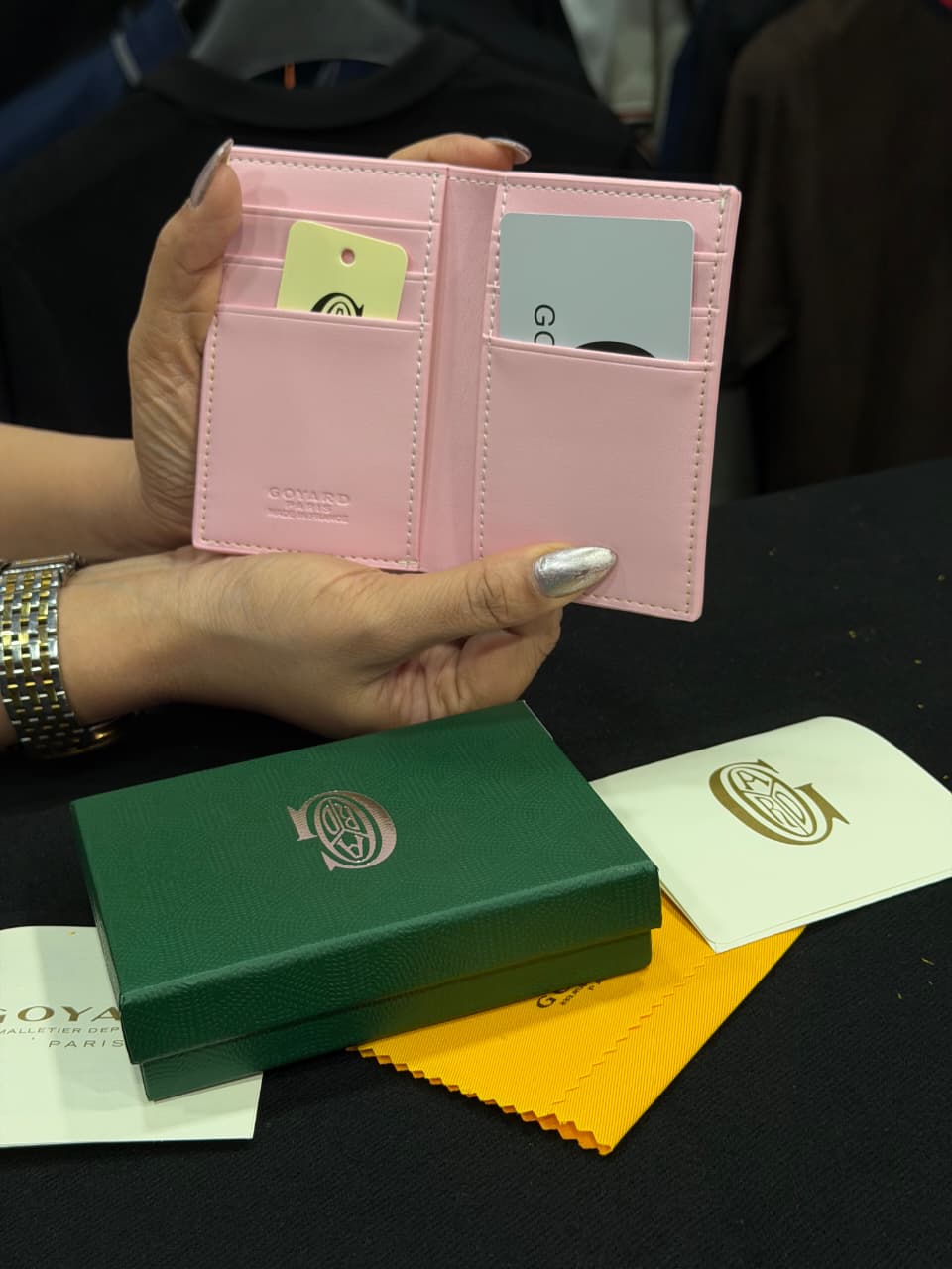 Goyard Card Wallet - Pink