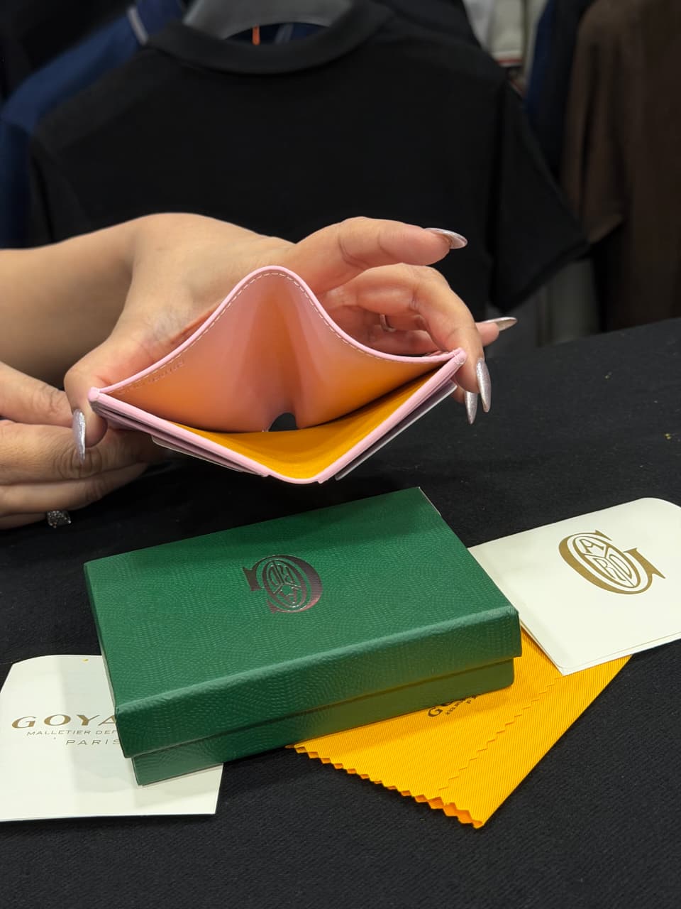 Goyard Card Wallet - Pink