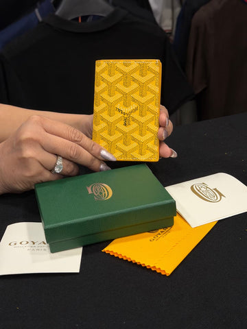 Goyard Card Wallet - Yellow