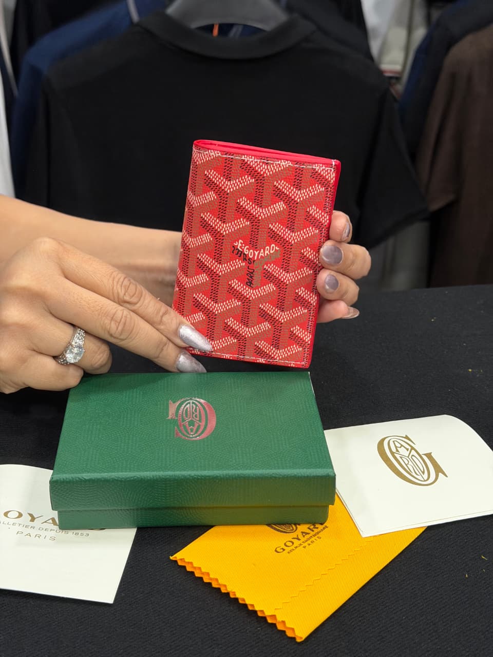 Goyard Card Wallet - Red