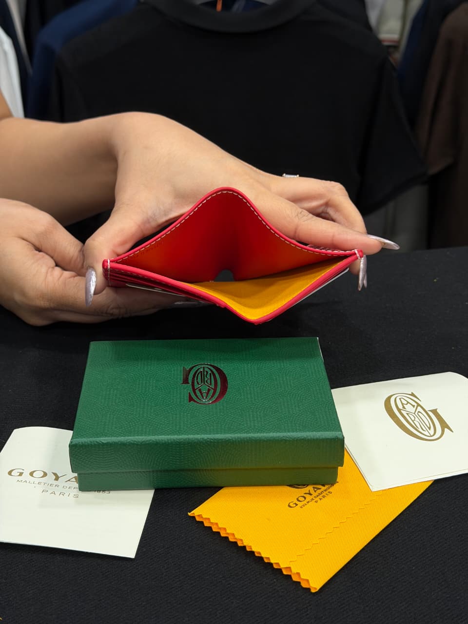 Goyard Card Wallet - Red