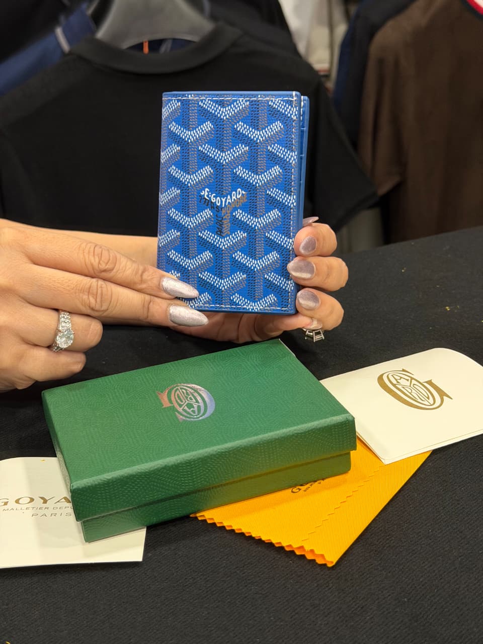 Goyard Card Wallet - Sea Blue