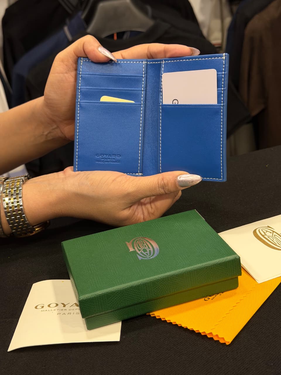 Goyard Card Wallet - Sea Blue