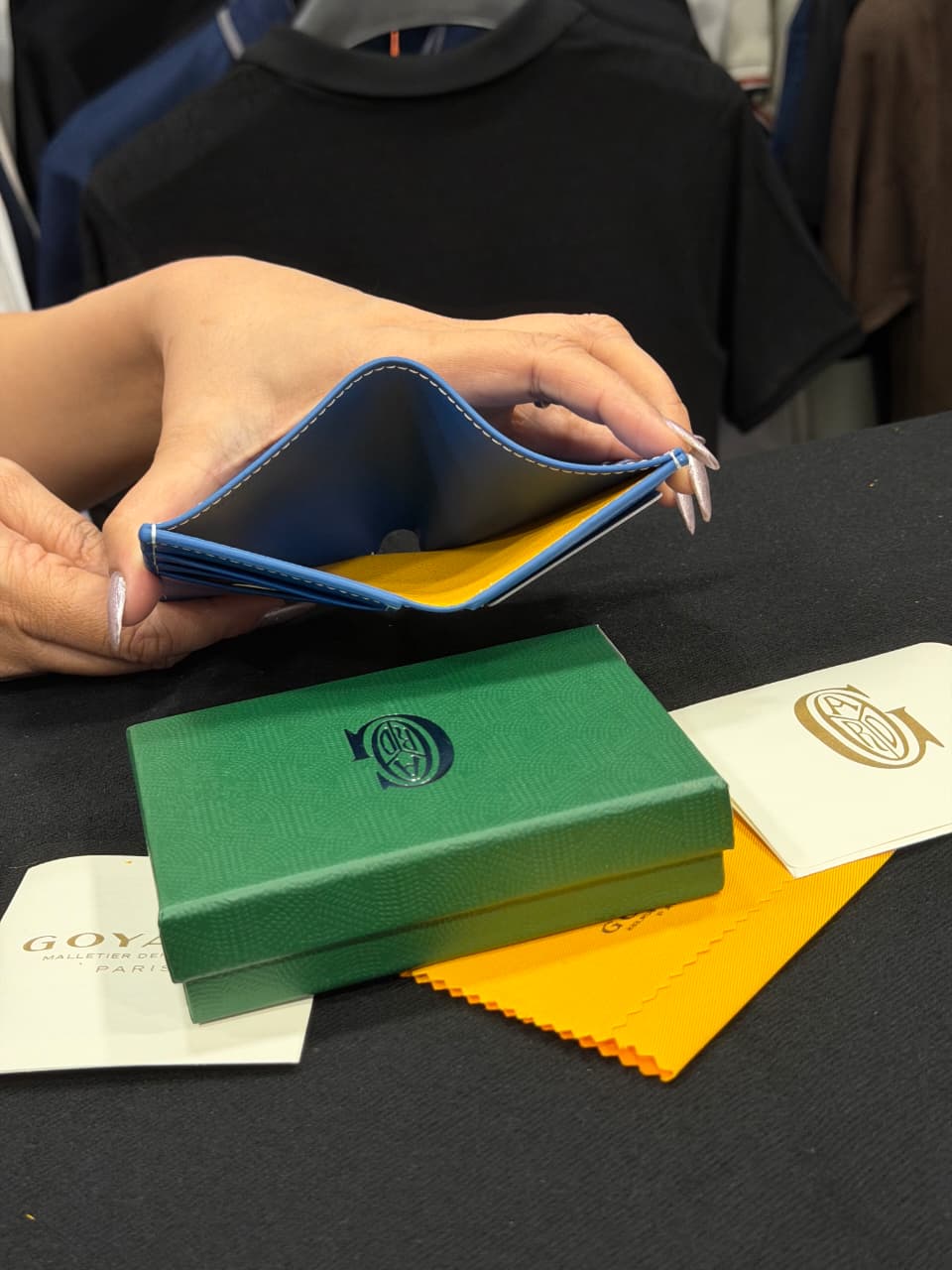 Goyard Card Wallet - Sea Blue