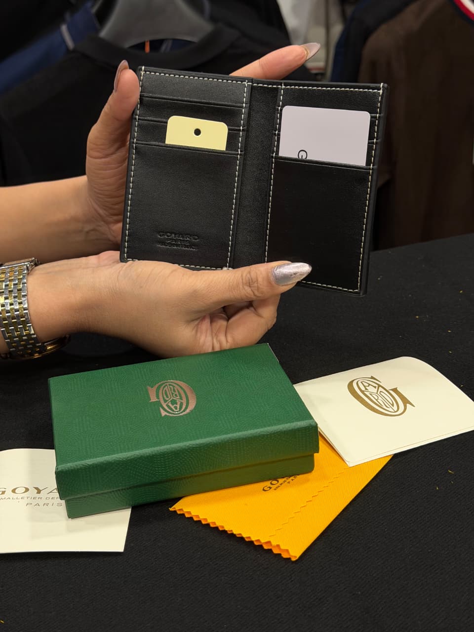 Goyard Card Wallet - Black