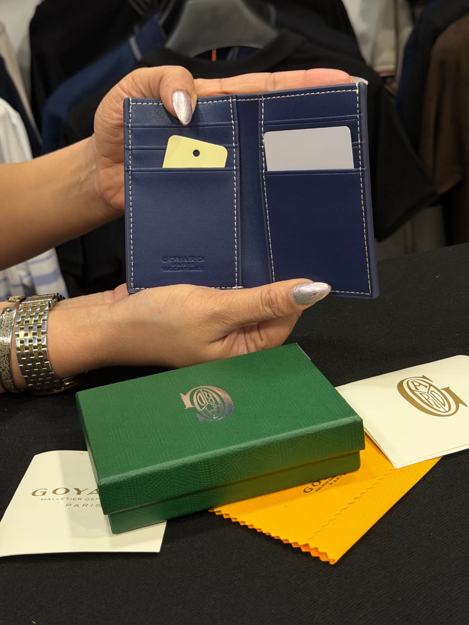 Goyard Card Wallet - Royal Blue