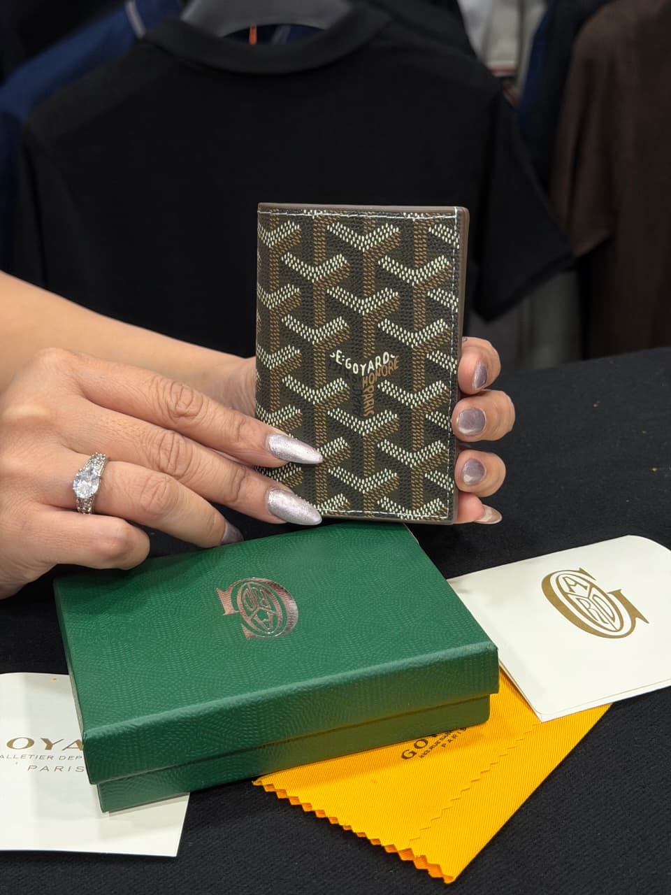 Goyard Card Wallet - Coffee