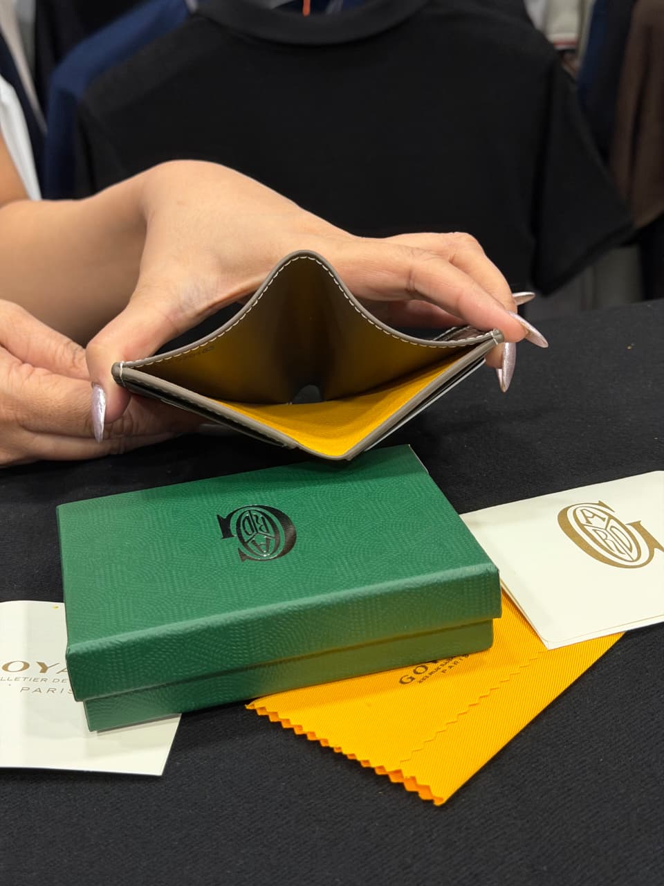 Goyard Card Wallet - Coffee