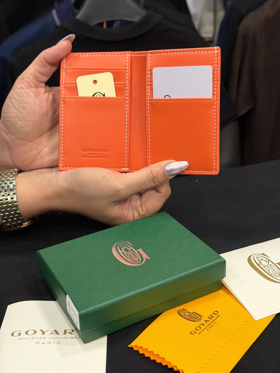 Goyard Card Wallet - Orange