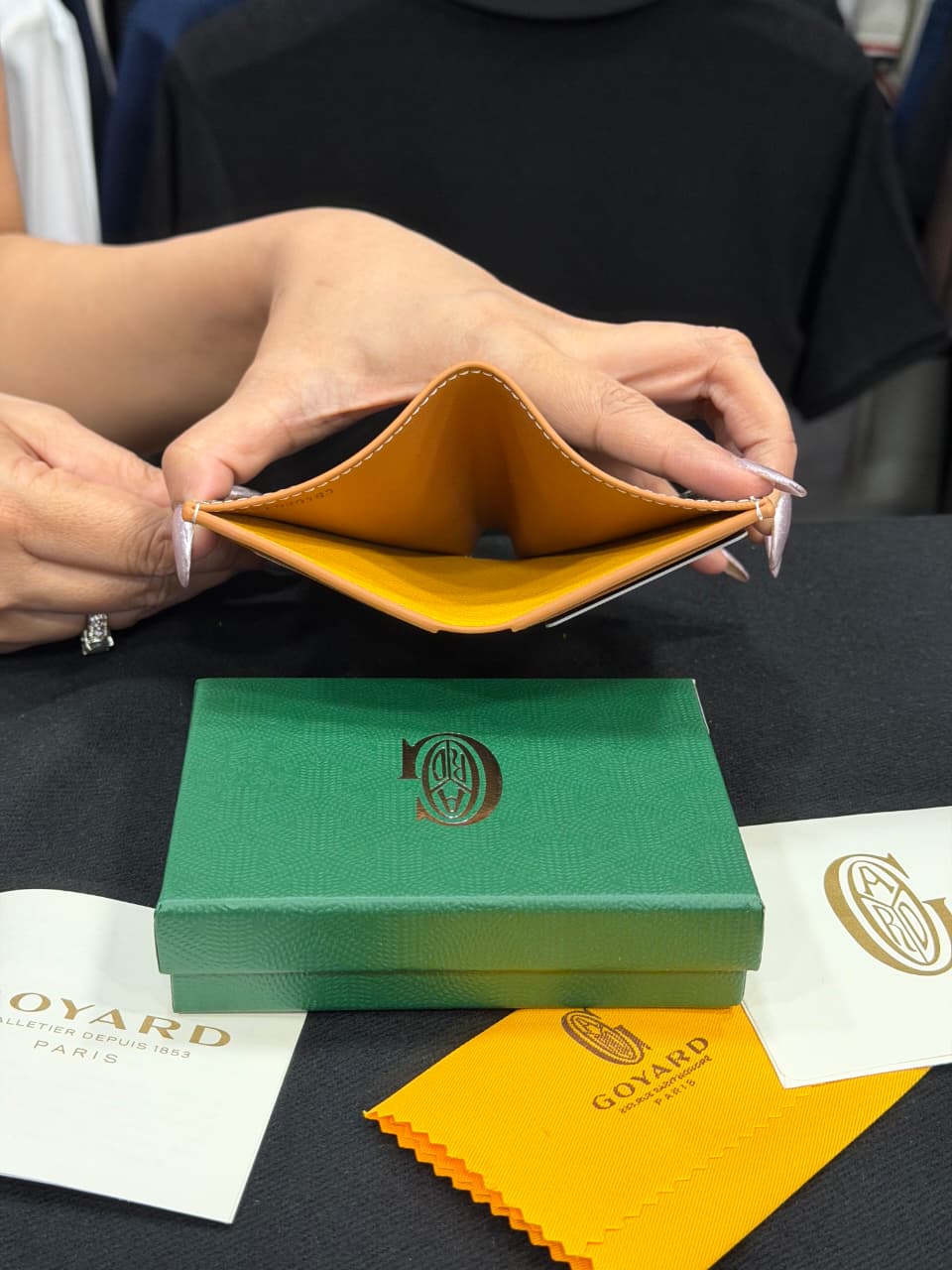Goyard Card Wallet - Earth Yellow