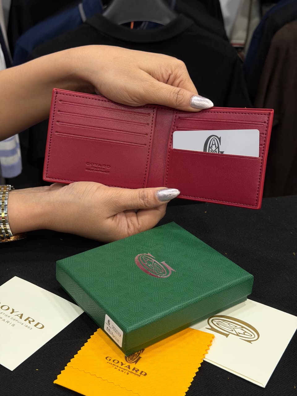 Goyard Short Wallet - Jujube Red