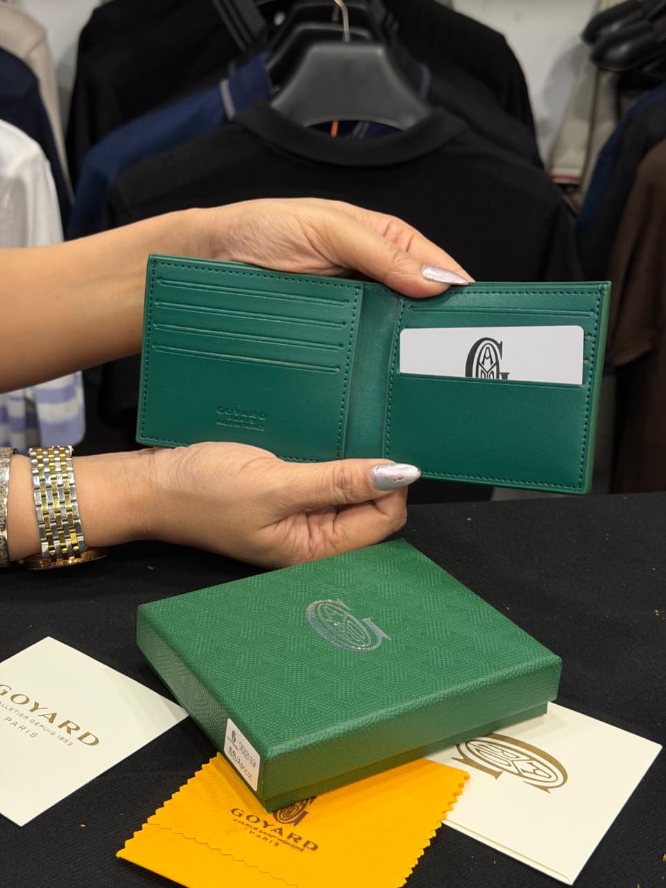 Goyard Short Wallet - Green