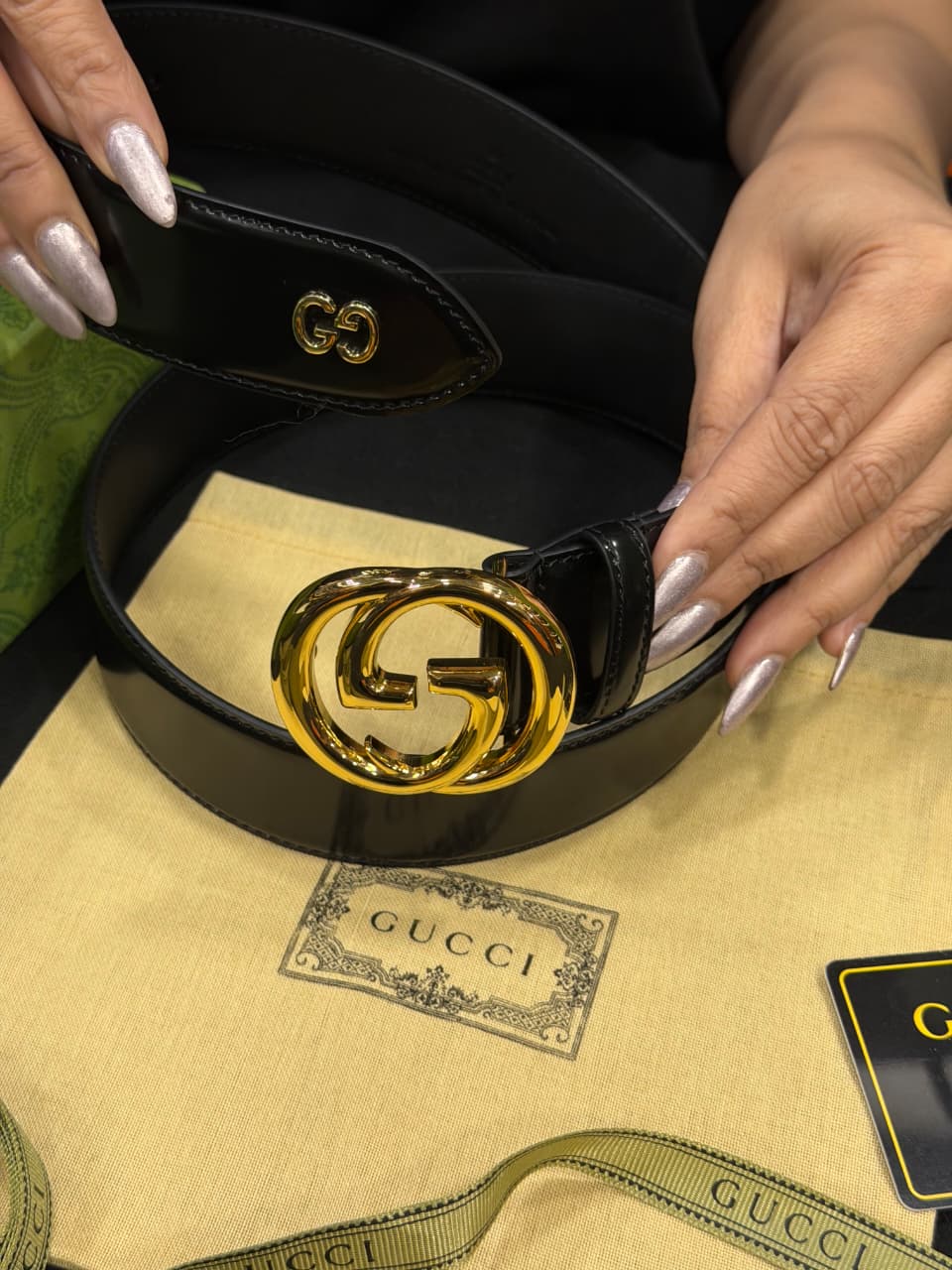Gucci 1:1 Grade Genuine Leather Belt with Full Packaging