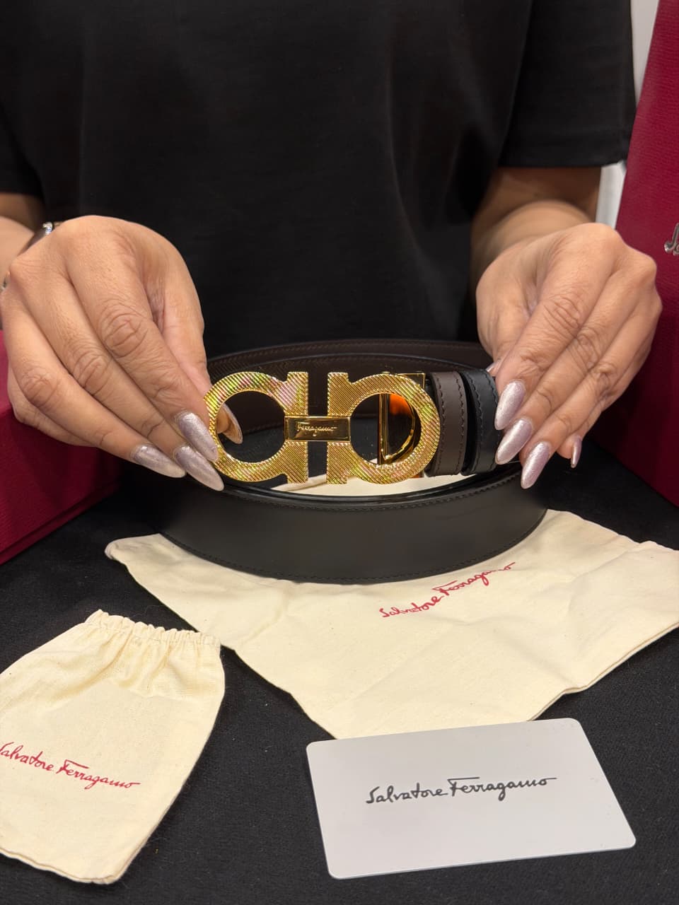 Salvatore Ferragamo 1:1 Grade Genuine Leather Belt with Full Packaging