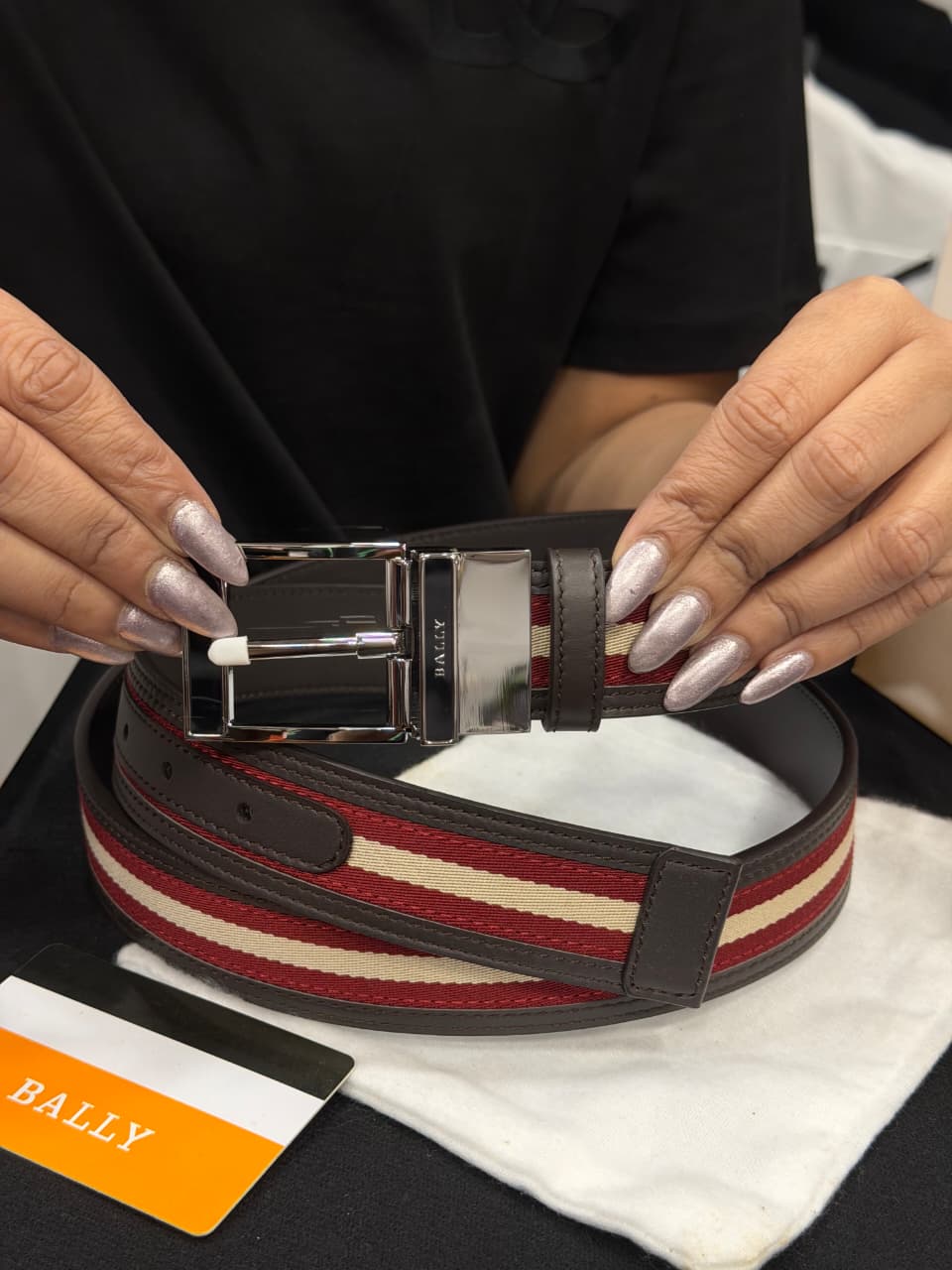 Bally 1:1 Grade Genuine Leather Belt with Full Packaging