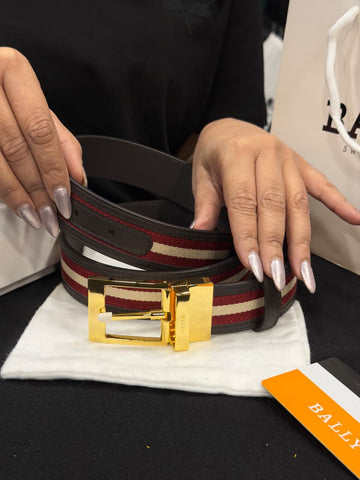 Bally 1:1 Grade Genuine Leather Belt with Full Packaging