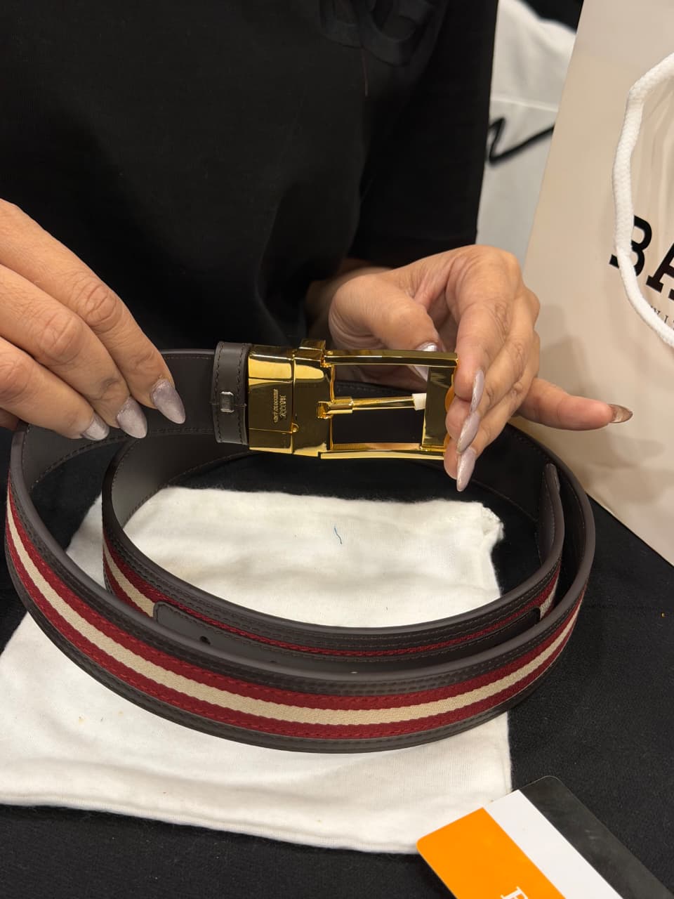 Bally 1:1 Grade Genuine Leather Belt with Full Packaging