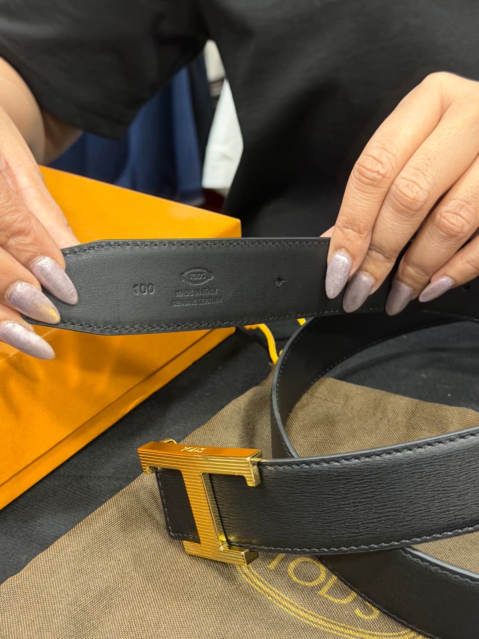 Tods 1:1 Grade Genuine Leather Belt with Full Packaging