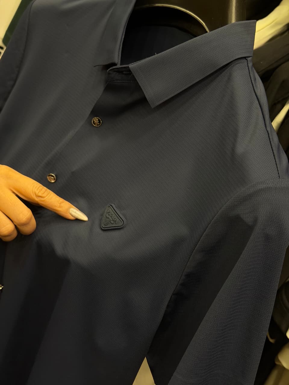 Prada Stretchable Dri Fit Button Half Sleeve Shirt