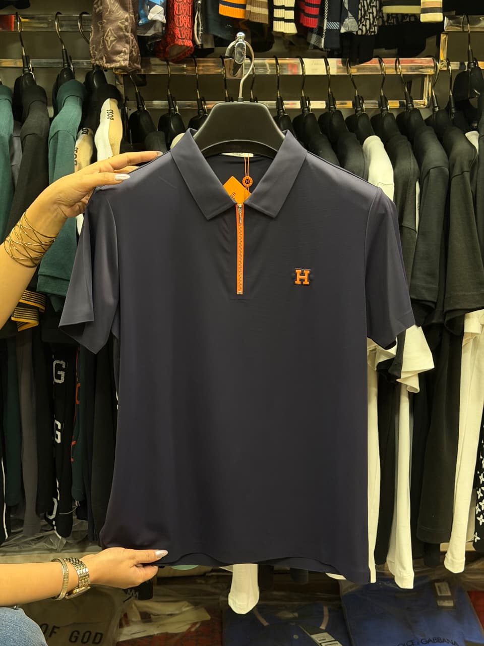 Hermes Stretchable Dri Fit Polo