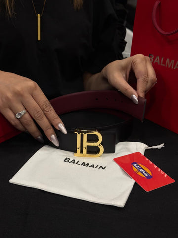 Balmain 1:1 Grade Genuine Leather Belt with Full Packaging