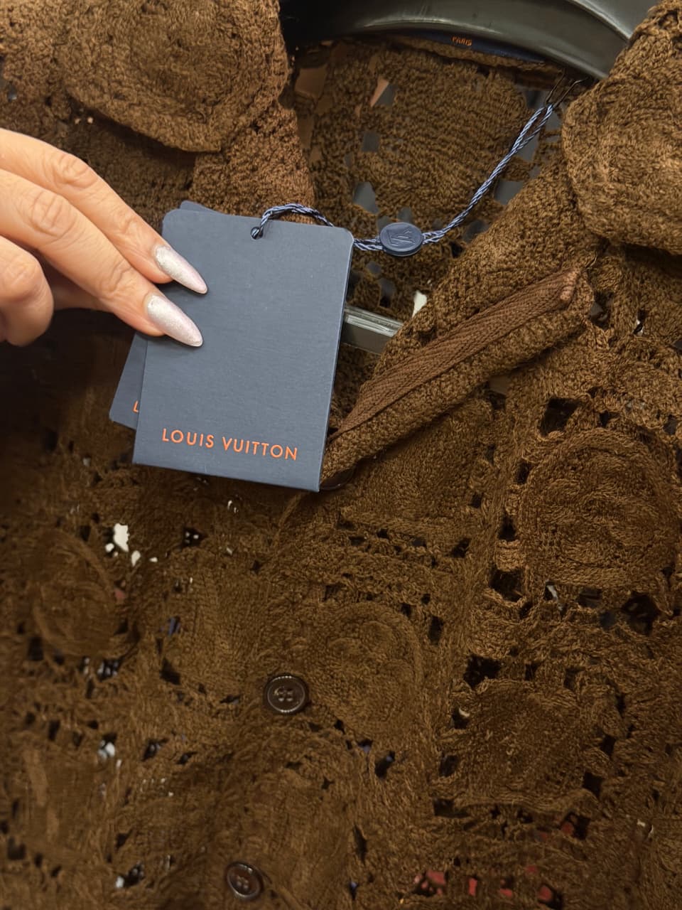 Louis Vuitton 1:1 Super Premium Grade Wave Knit Half Sleeves Shirt