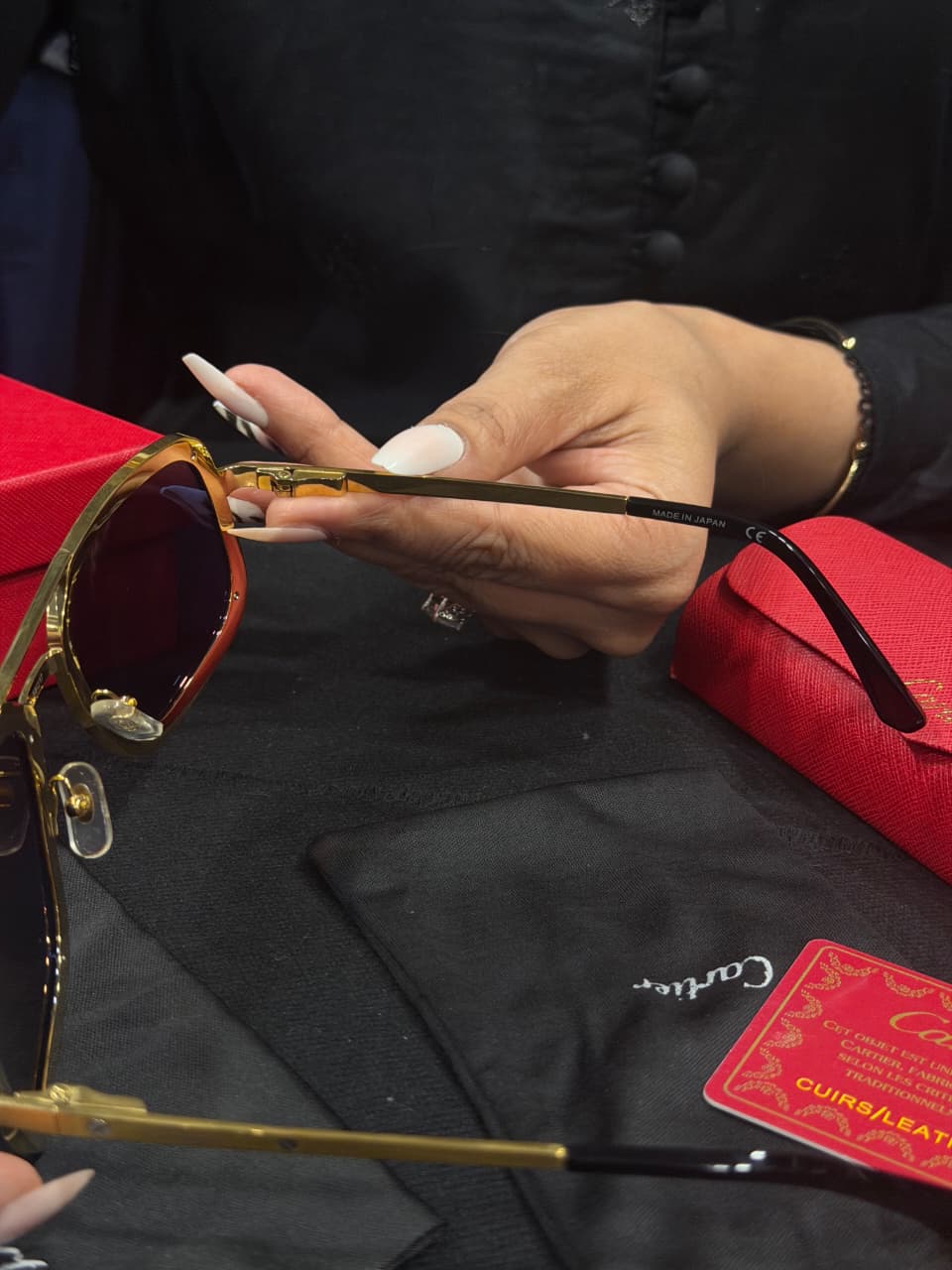 Cartier 1:1 Super Premium Grade in Titanium Sunglasses