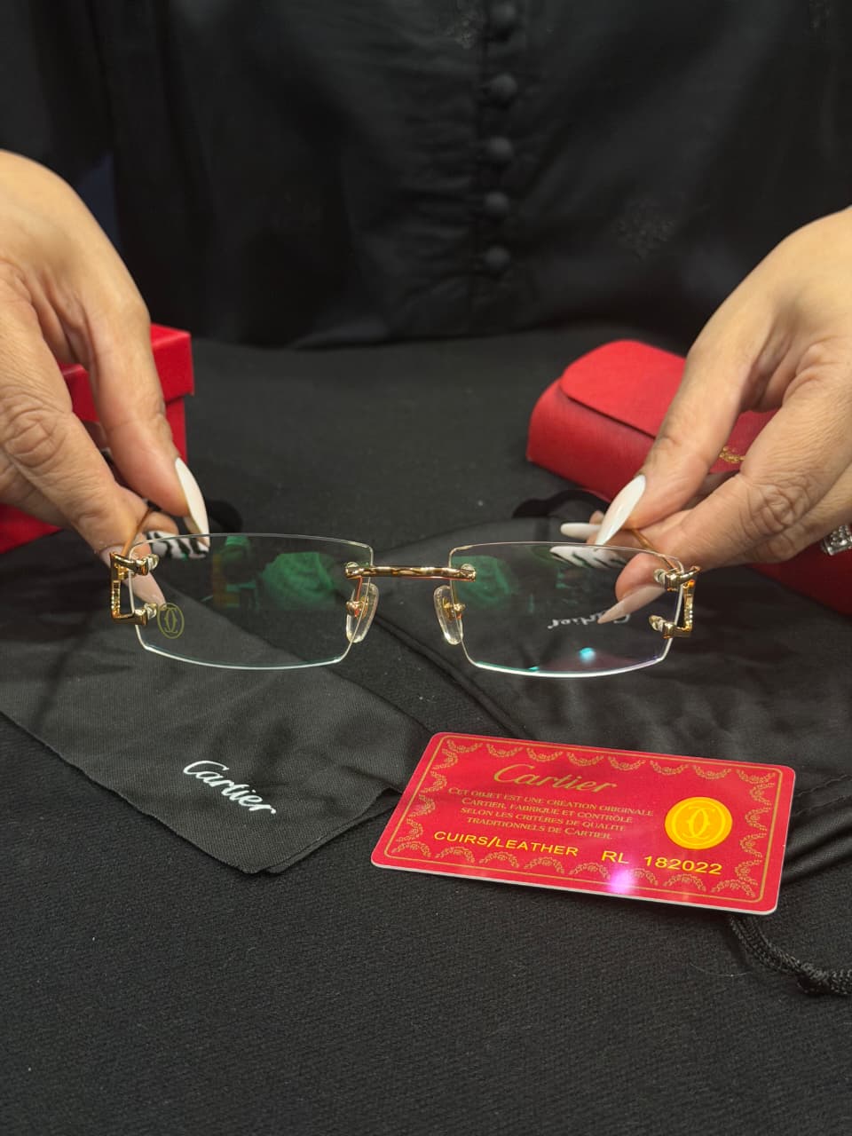 Cartier 1:1 Super Premium Grade in Titanium Eyewear Glasses