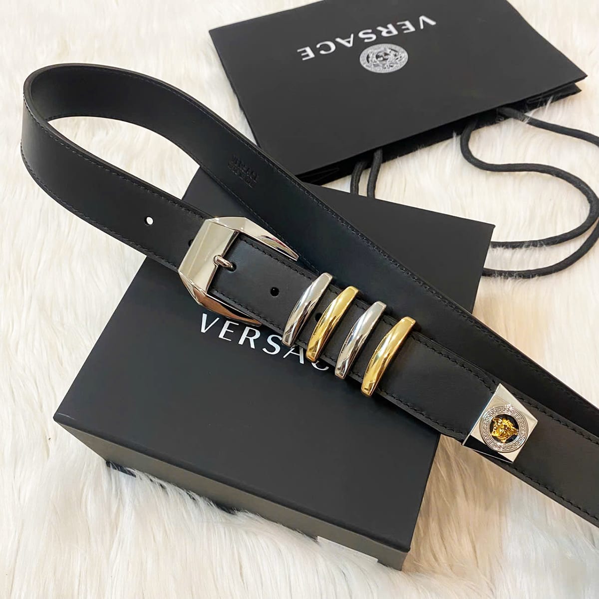 Versace 1:1 Grade Genuine Leather Belt with Full Packaging