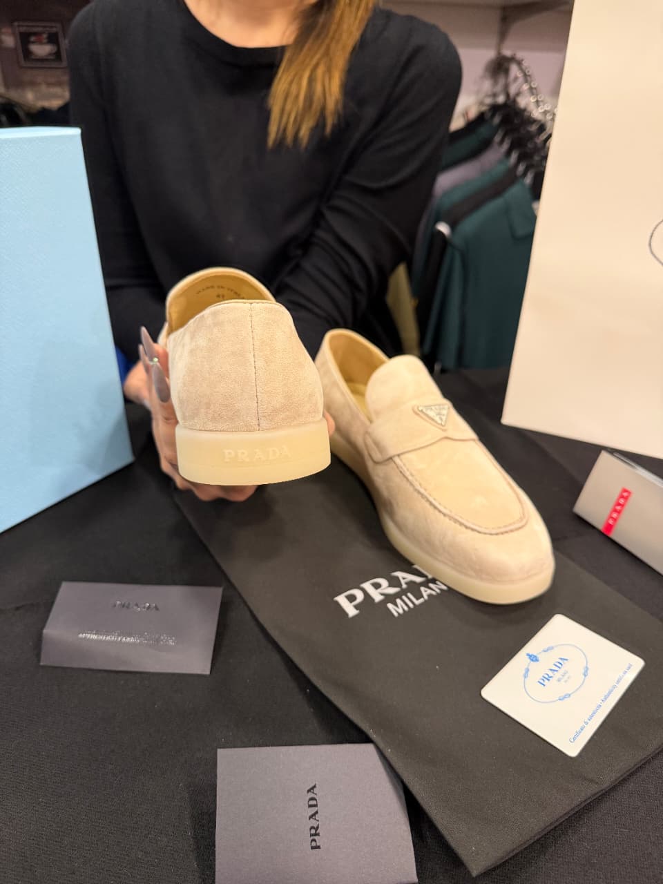 Prada Suede Loafer 1:1 Grade Shoe