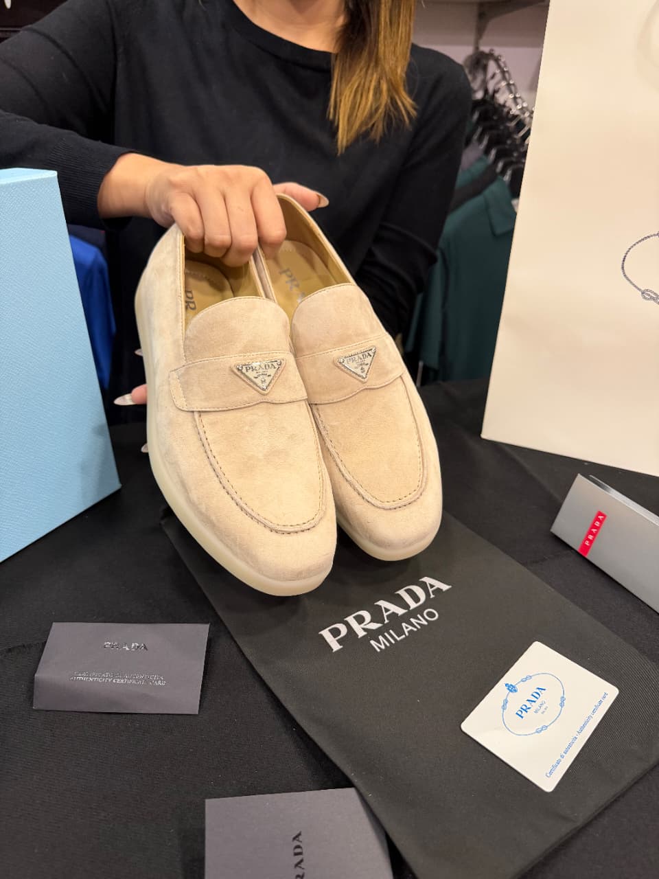 Prada Suede Loafer 1:1 Grade Shoe