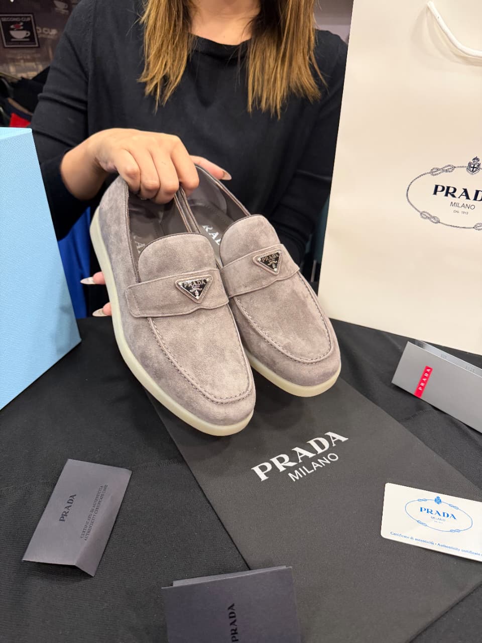 Prada Suede Loafer 1:1 Grade Shoe