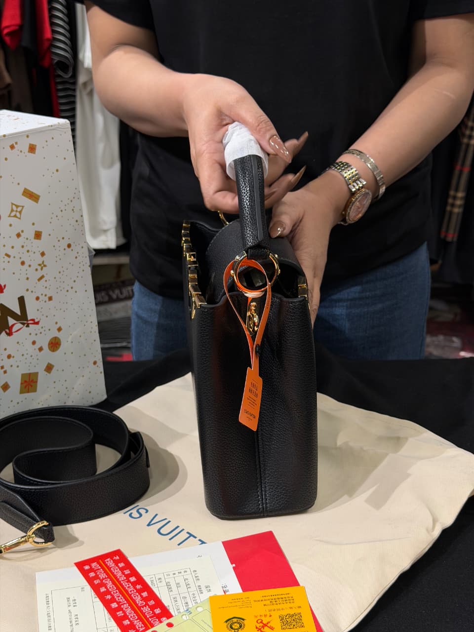 Louis Vuitton Capucines Bag with Box