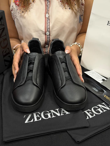 Zegna Triple Stitch 1:1 Grade Super Premium Leather Sneaker Shoe
