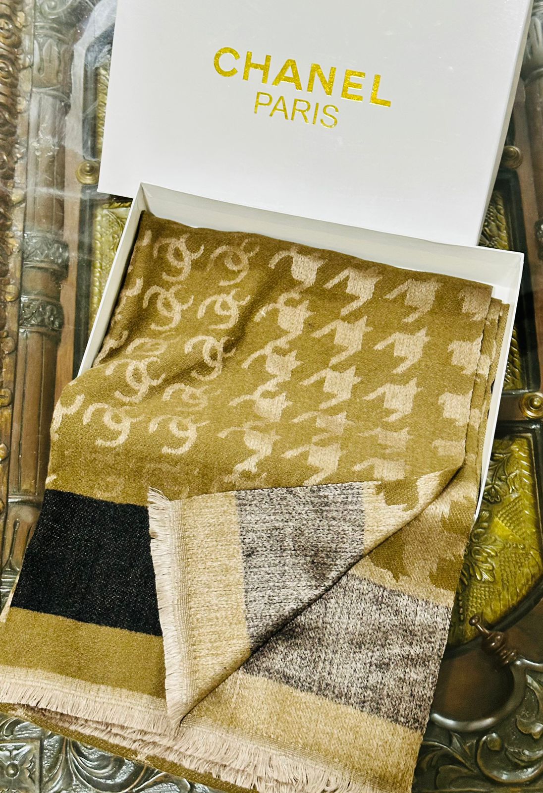 Chanel Women's Scarf with Box