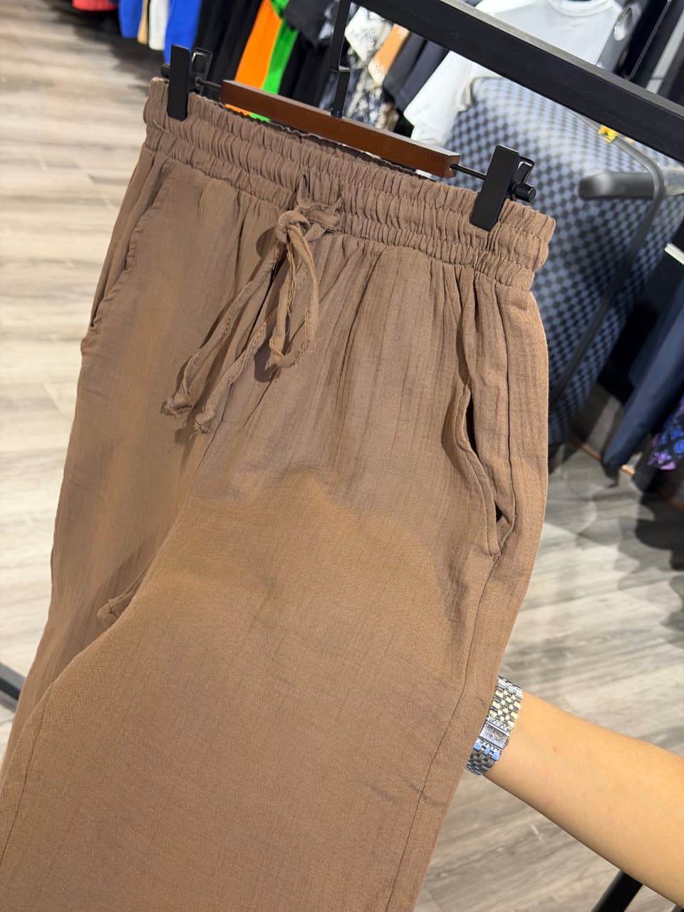 Zara Cotton Linen Trouser