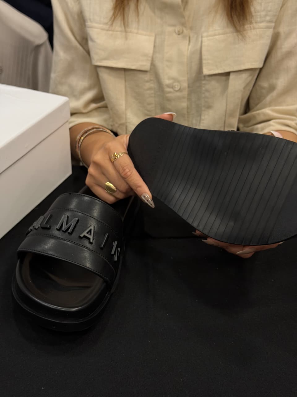 Balmain High End Slides with Box
